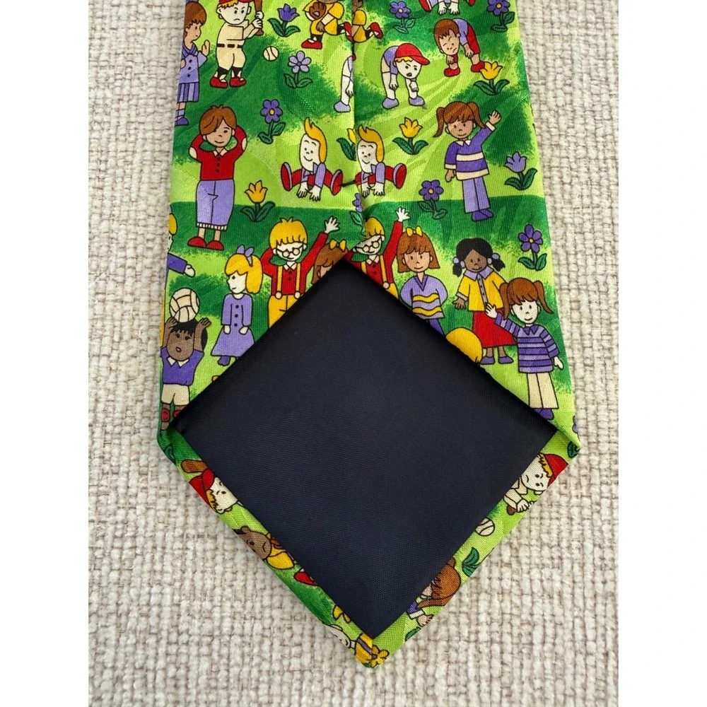 Fratello Hand Made Neck Tie Back to School Bus Driver Teacher Children Novelty